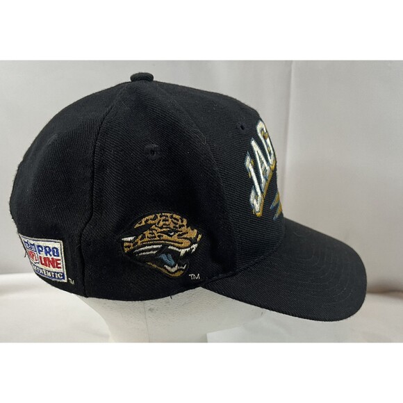 Vintage Jacksonville Jaguars Logo Athletic Pro Line Diamond Cut Snap Back Rare - Picture 5 of 16